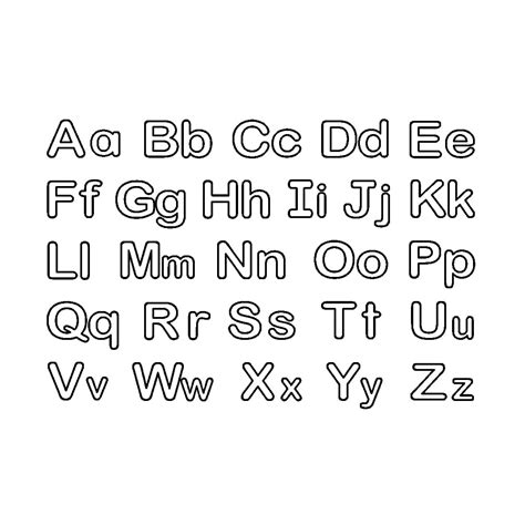 Alfabet A tot Z Kleurplaat - Kinderen Kleurplaat