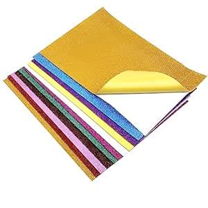 TLISMI Fancy Sparkled A4 Sized EVA flash foam Sticky Glitter Paper ...