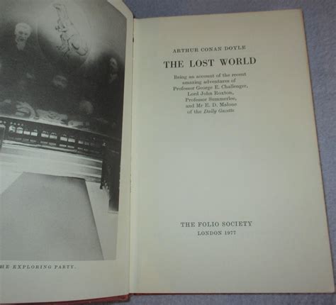 The Lost World (Folio Society Edition) by Arthur Conan Doyle: Very Good Hardcover (1977 ...