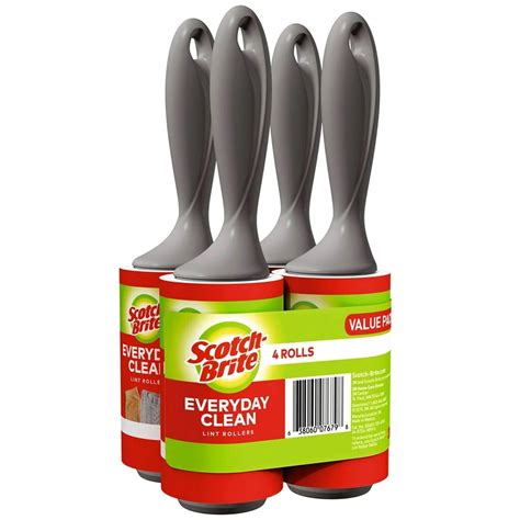 Scotch-Brite Everyday Clean Lint Rollers (4 Pack) - Walmart.com