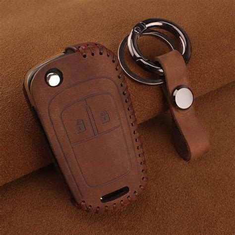 Generic KEYYOU Leather Keychain Car Key Cover Case for Chevrolet Cruze ...