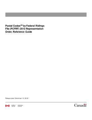 Fillable Online Postal Codes OM by Federal Ridings File (PCFRF) ... Fax ...