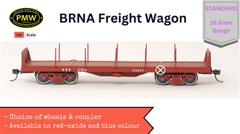 BRNA Freight Wagon, HO Scale – Precision Model Works