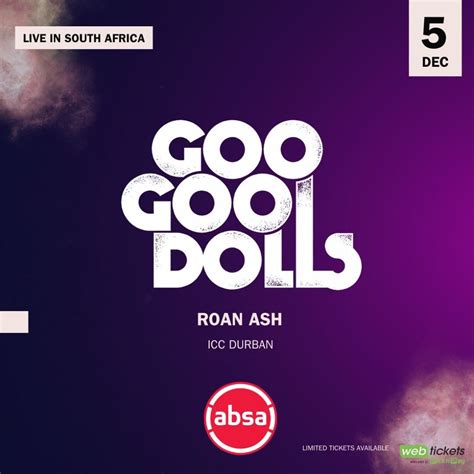 The Goo Goo Dolls In Durban, Durban ICC, 5 December 2024 | AllEvents