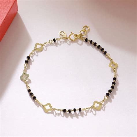 Mia Sutra DIY with Clove Shape Motif Multiple Stacking Charm Bracelet