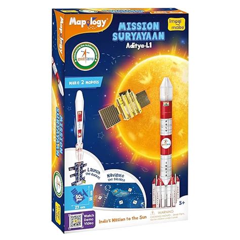 Buy Imagimake Mapology ISRO Space Toys: Mission Suryayaan Aditya L1 ...