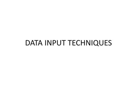 Image result for Data Input Method