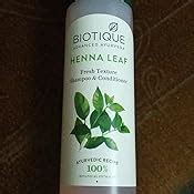 Buy Biotique Bio Heena Leaf Fresh Texture Shampoo and Conditioner ...