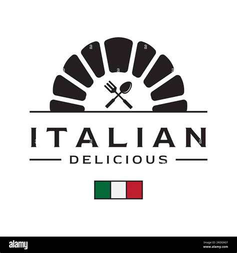 Delicious and delicious italian food logo design .With vintage food utensil sign.Logos for ...