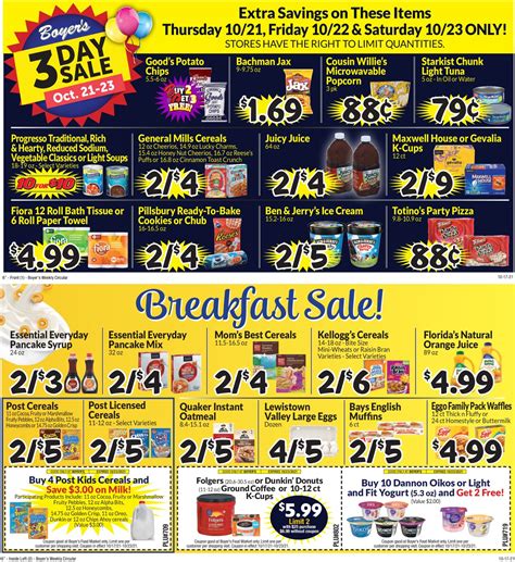Boyer's Food Markets Ad Circular - 10/17 - 10/23/2021 | Rabato