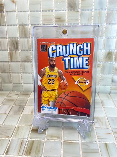 Lebron James Card Lebron James Basketball Card Encased Crunch Time Card ...