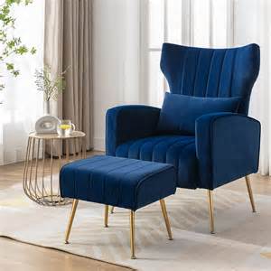 Navy Blue Bedroom Chair