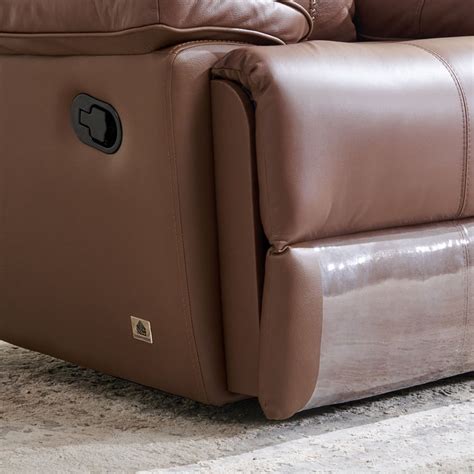 Buy Torino Half Leather 1-Seater Recliner - Brown from Home Centre at ...