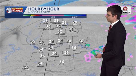 We may see a wintry mix linger into the evening across the area. But ...