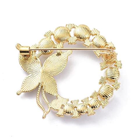 Buy Via Mazzini Gold Plated Pearl Studded Traditional Butterfly ...