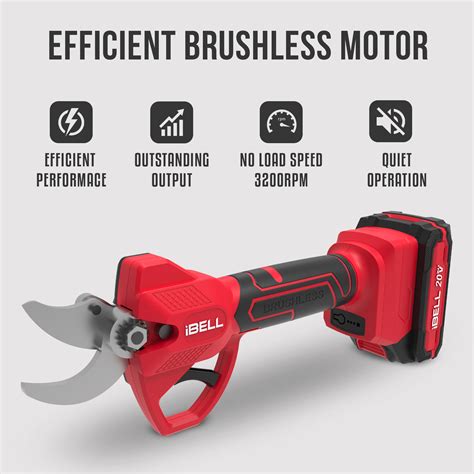 IBELL One Power Series BP 32-30 Cordless Pruning Shear Brushless with ...