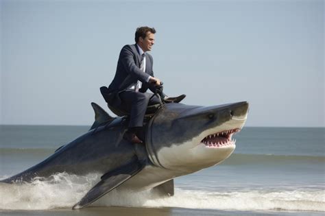 Image result for Alien Riding a Shark