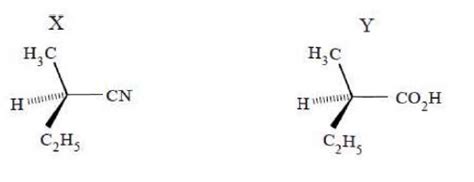 What are X and Y in the following reaction sequence?