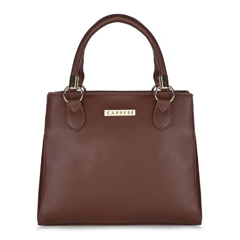 Buy Caprese Fenne Satchel Medium Dark Choco Online