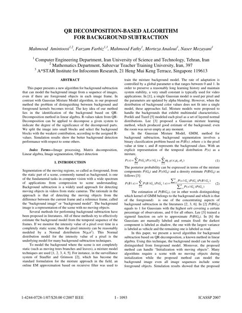 Image result for QR Decomposition Algorithm