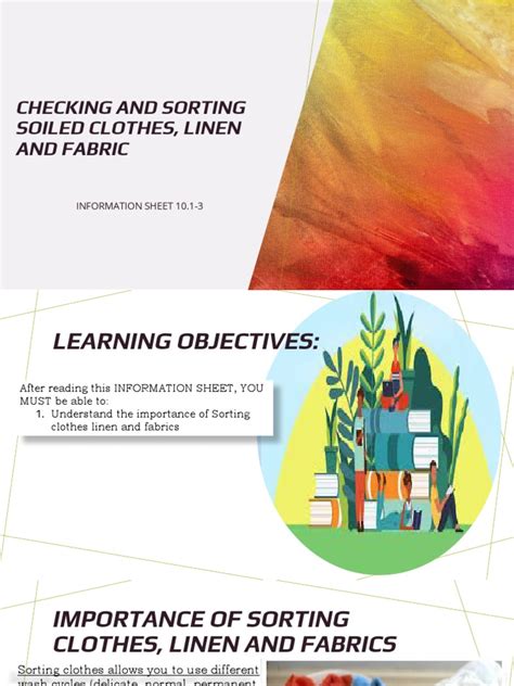 Checking and Sorting Soiled Clothes, Linen and Fabric | PDF | Clothing ...