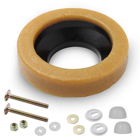 Buy Toilet Wax Ring Kit,with Closet Bolts, Bolt Caps, PE Flange and ...