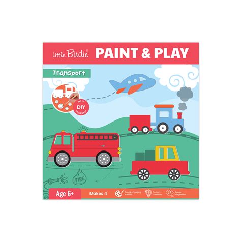 DIY Paint and Play Decor Kit - Transport, 1 Box – Itsy Bitsy