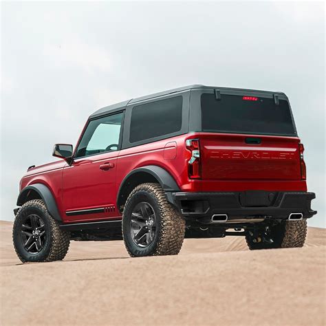 2 and 4-Door Chevy SUV Looks Like a Fake GM Rock Based on Ford’s Bronco Mountain - autoevolution