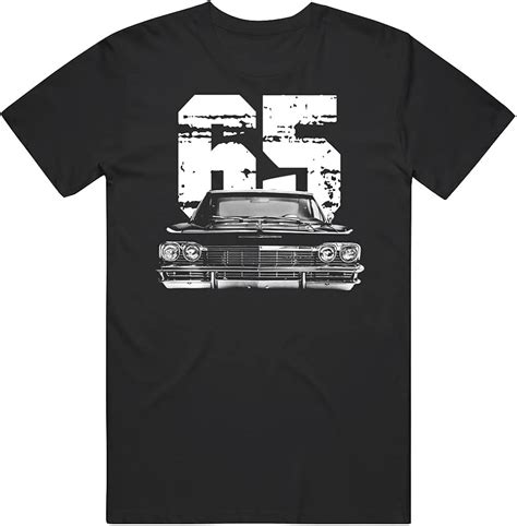 Buy PurpleMonkeyTees 1965 Chevy Impala Ss Front Grill View with Year T ...