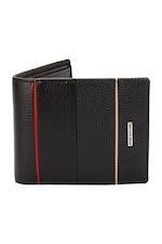 Buy Men Black Solid Wallet Online - 339289 | Peter England