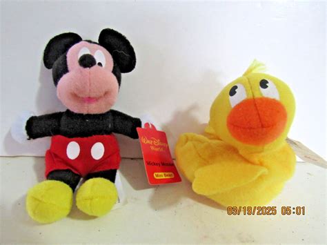 Disney Mickey Mouse Sesame Street Rubber Duckie Kelloggs promo mini ...