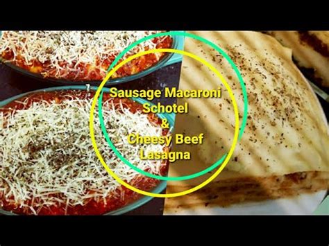 Resep membuat Sausage Macaroni Schotel & Cheesy Beef  