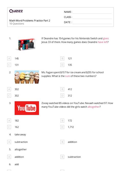 2Nd Grade Math Word Problems 的图像结果