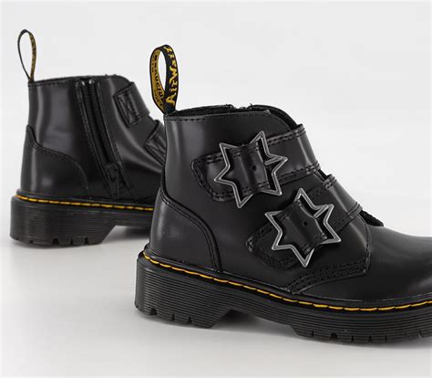 Dr. Martens Devon Bex Junior Boots Black Patent - Unisex