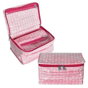 Kuber Industries Non-Woven Jewellery Kit|Check Design Vanity Box For ...
