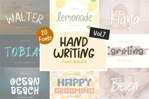 HANDWRITING FONT BUNDLE VOL. 7