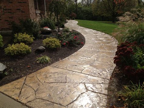 Stamped Concrete Walkway And Steps at Daniel Shears blog