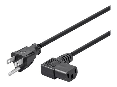 Buy Monoprice 3ft 18AWG Power Cord w 3 Conductor PC Power Connector ...