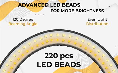 Buy i-Zoll 12" inch Portable LED Ring Light with 3 Color Modes Dimmable ...