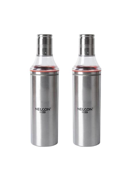 Steel Oil Dispenser Set Of 2 Pcs (Each 1000 Ml) – MARKET99