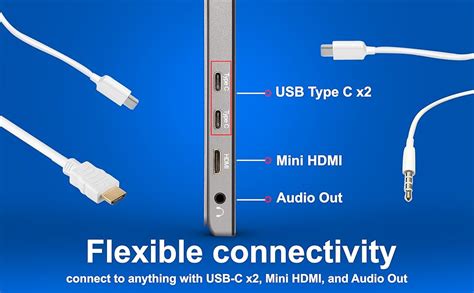 ViewSonic VG1655 16-Inch (40.6 cm) Portable Monitor, FHD 1080p, USB-C ...