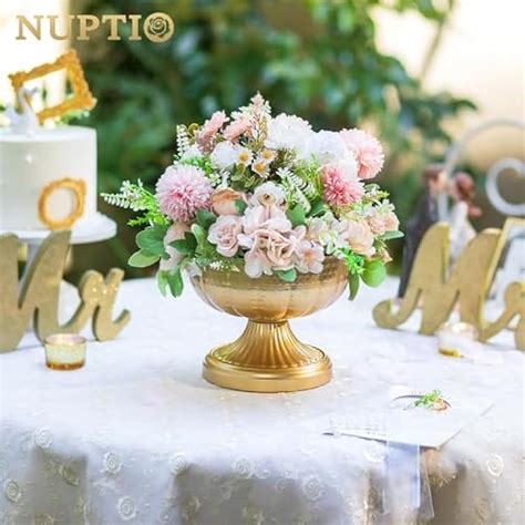 NUPTIO Gold Vases for Centerpieces Wedding: Hammered India | Ubuy
