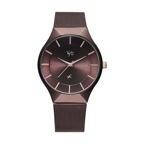 Buy Online Fastrack Vyb Successor Quartz Analog Maroon Dial Stainless ...