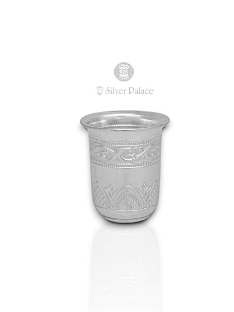 925 Pure Silver Hand Crafted Design Glass - Silver Palace
