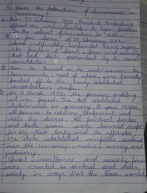 trace the destruction of democracy in germany - Brainly.in