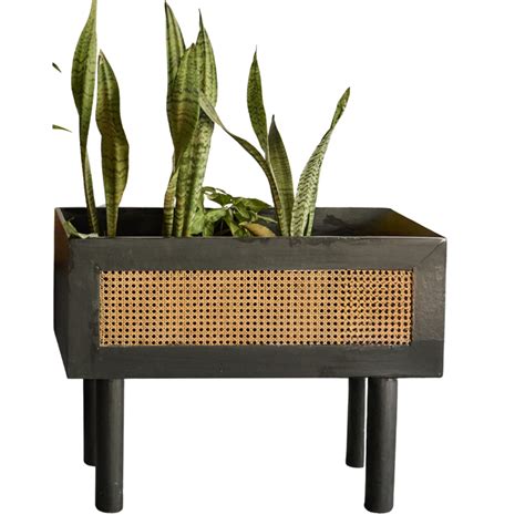 Rectangle Trough Black Planter – Quilt Avenue