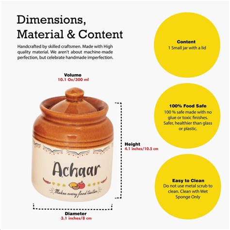 Buy EK DO DHAI Set of 2 Ceramic Barni Jars - 300ml from Ek Do Dhai at ...