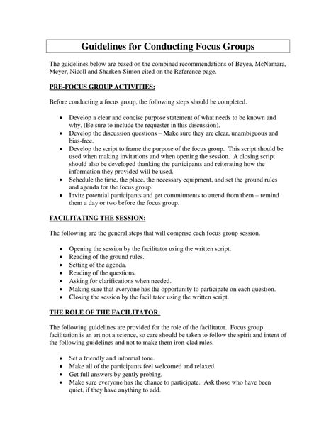 Image result for Focus Group Guide