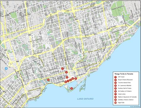 Map of Toronto, Ontario - GIS Geography