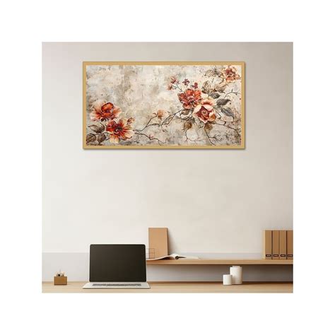 Buy Dekorstation Elegant Vintage Floral Wall Painting Rustic Bloom Online